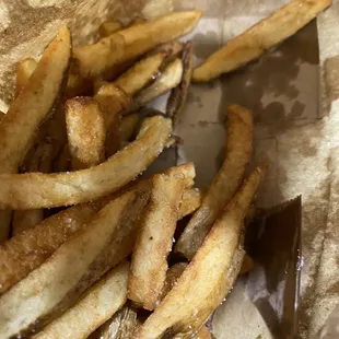 The fries are horrible, it literally feels like I am eating straight salt. Honestly they are not even eatable