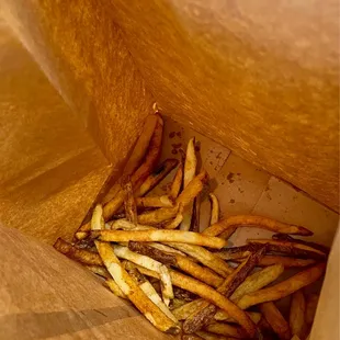 Fry Spillage has more than the container holds