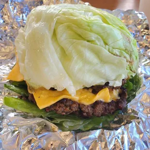 Lettuce Wrap Cheeseburger