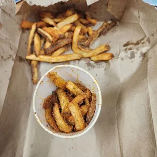 Gotta love the bonus fries you always get at Five Guys!