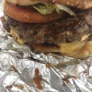 Double Bacon Cheeseburger with my own favorite mix ins