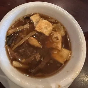 Hot and sour soup   Taste like used socks and jockstrap
