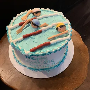 Swim team cake