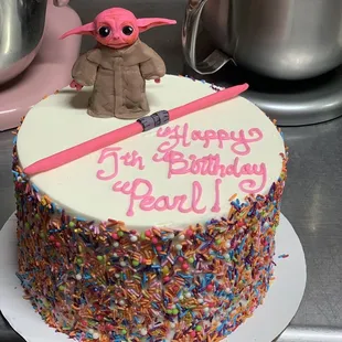 Cutest little Yoda ever.