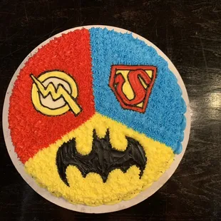 All little boys love a superhero cake.