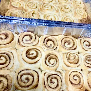 Fresh Cinnamon Rolls daily.