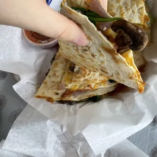 Veggie quesadillas