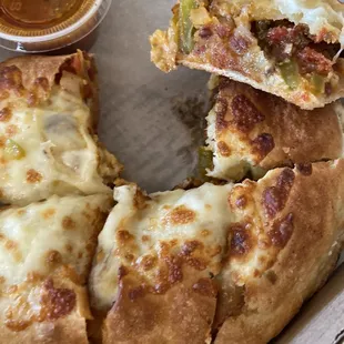 Momma&apos;s calzone Small $9. Good