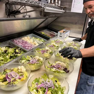 salads, interior