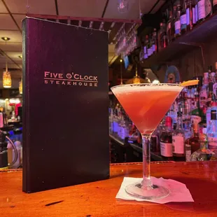 a cocktail in a glass