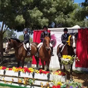 Team spirit at horse show