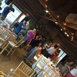 Dancing in the lodge