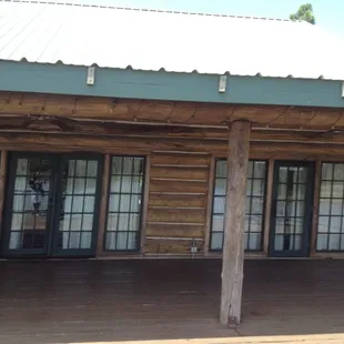 The lodge from the deck