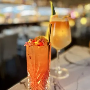 Ginger mock tail, pina colada