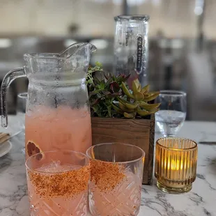 Pitcher of margarita