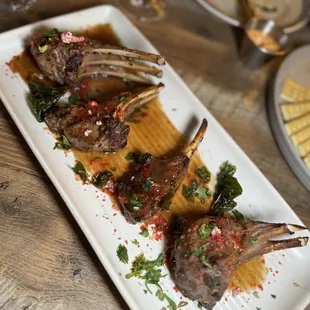 Candy cane lamb lollipops