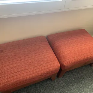 Disgusting stains on couches (I requested sheets to protect our babies, and none were brought)