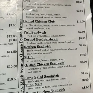 Sandwiches