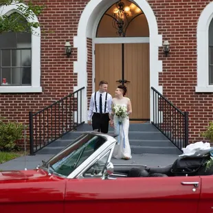 Super cute venue!Jaxmustang.com outside Five Points Chapel.