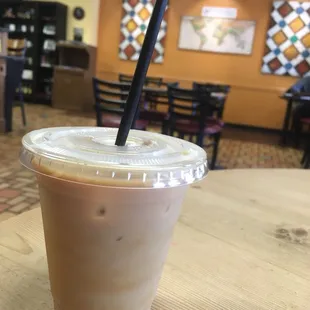 Yummy iced latte- so many flavor options