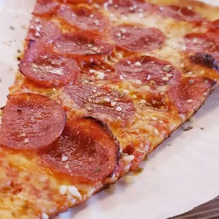 Giant slice of pepperoni pizza!