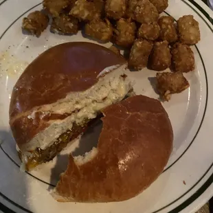 Hamburger and okra