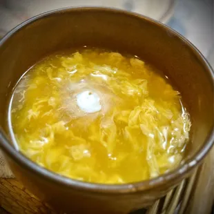 Egg drop soup aka egg flower soup