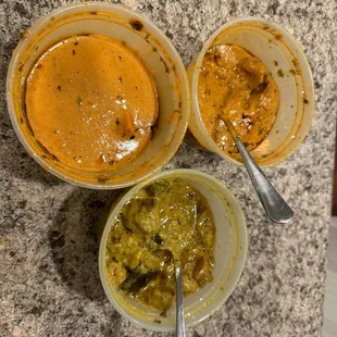 Korma, paneer tikka, Malai Kofta