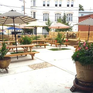 This is the garden patio pavilion for eating/drinking with friends.