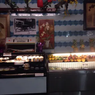 a display of pastries