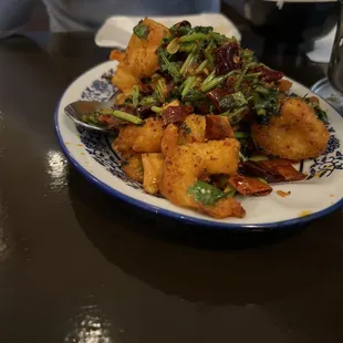 Sichuan Crispy Shrimp