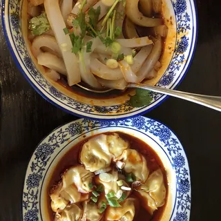 Sichuan Wonton with Red Chili Sauce