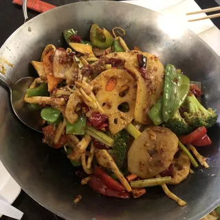 Spicy Dry Pot Mixed Vegetable