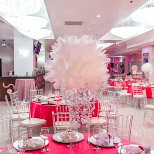 Absolutely no extra cost for any decoration. Anything and everything we have is included in our base price of $15.00 per person.