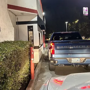 Waiting in line for a tasty burger