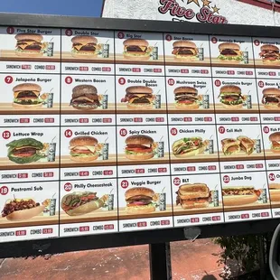 Menu daylight