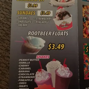 dessert, menu
