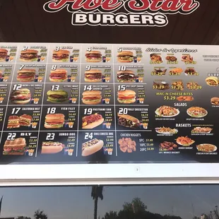 The outside menu