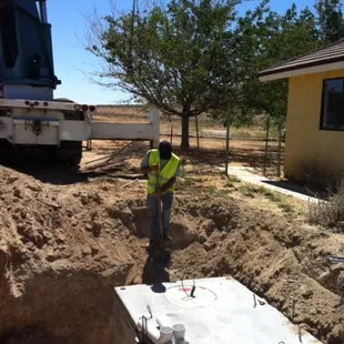 a construction worker in a construction site
