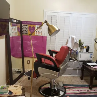 Threading studio inside