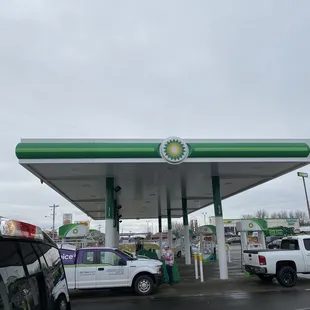 a gas station