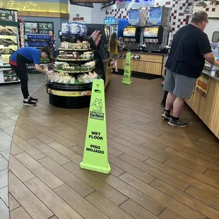 customers at the counter
