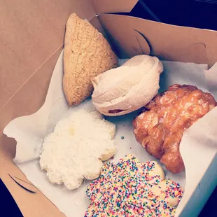 a variety of pastries