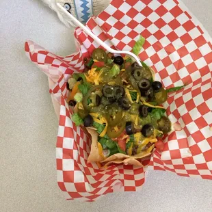 Chicken Nachos (the Yeti earmuffs are NFS)