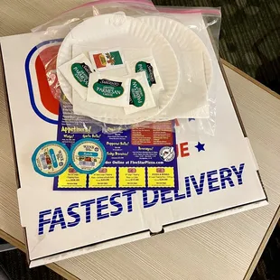 Awesome Delivery Straight to Your Hotel Room with All Necessary Dining Items Needed!!