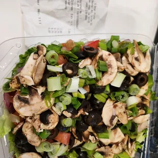 Too much olives in my salad 1/17/24