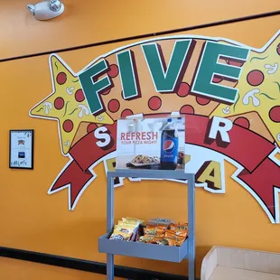 interior, pizza