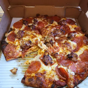 Pepperoni sausage extra cheese