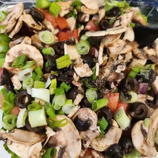 Too much oilves on my salad 1/17/24