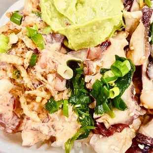 SPICY MAYO AHI &amp; JAPANESE MISO MAYO TAKO